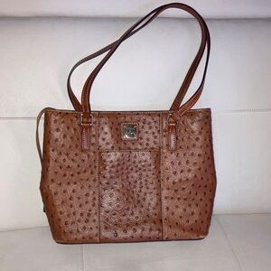 Elegant Brown Leather Tote Bag